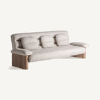 Sofá Jacquard — Madera de olmo marrón