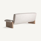 Sofá Jacquard — Madera de olmo marrón