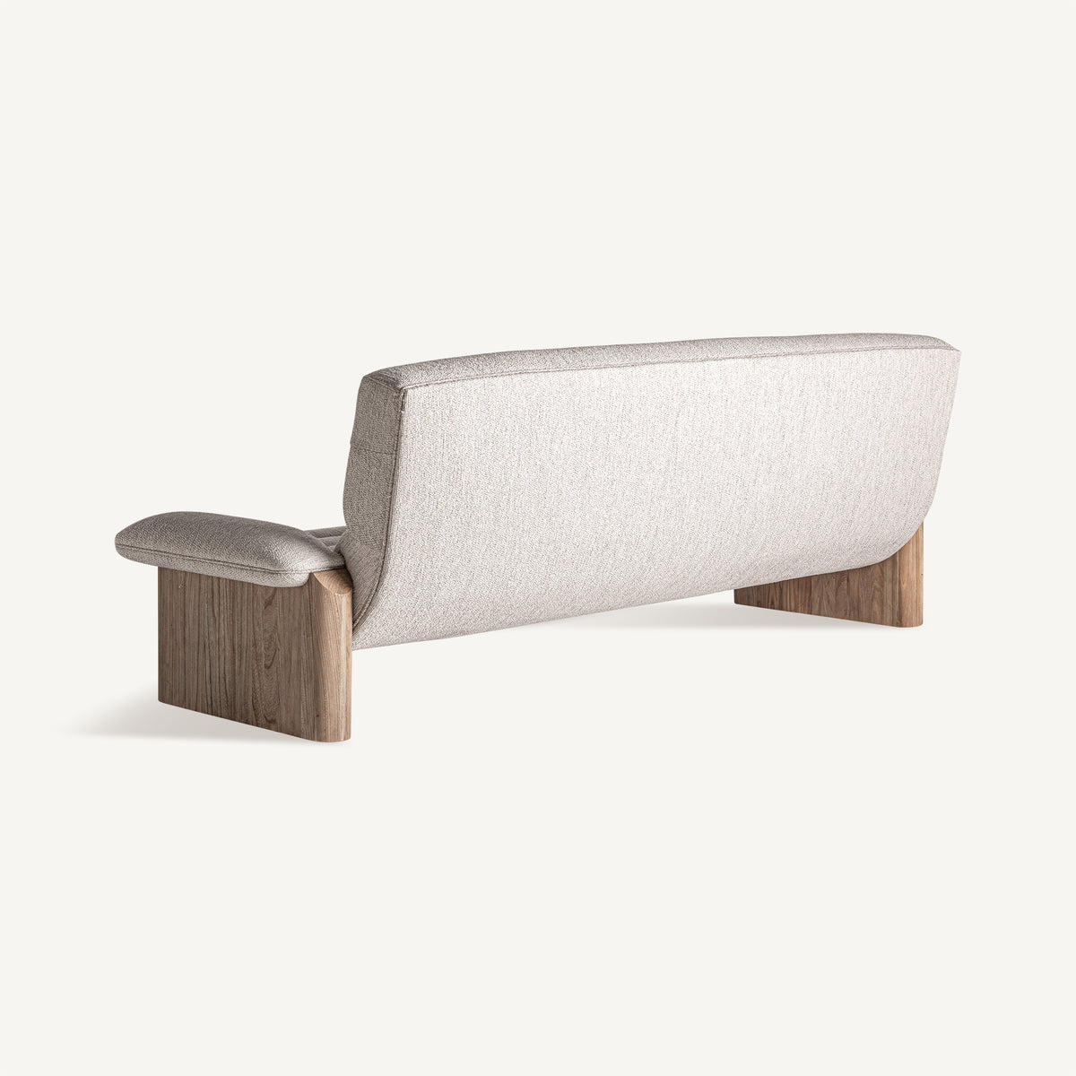 Sofá Jacquard — Madera de olmo marrón