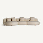 Sofá modular Zakupi — Poliéster beige