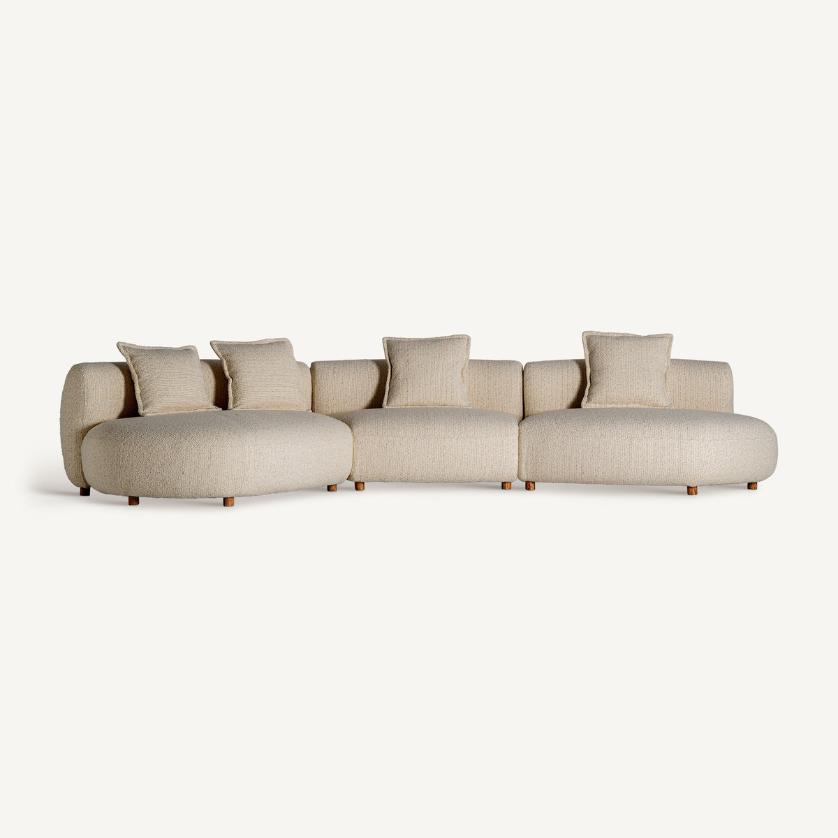 Sofá modular Zakupi — Poliéster beige