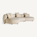 Sofá modular Zakupi — Poliéster beige