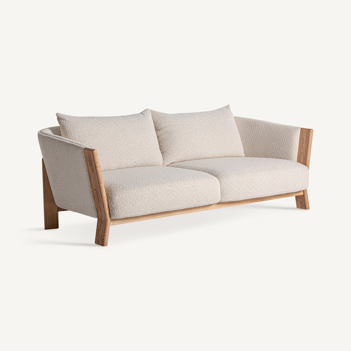 Sofá Nara — Poliéster marrón beige