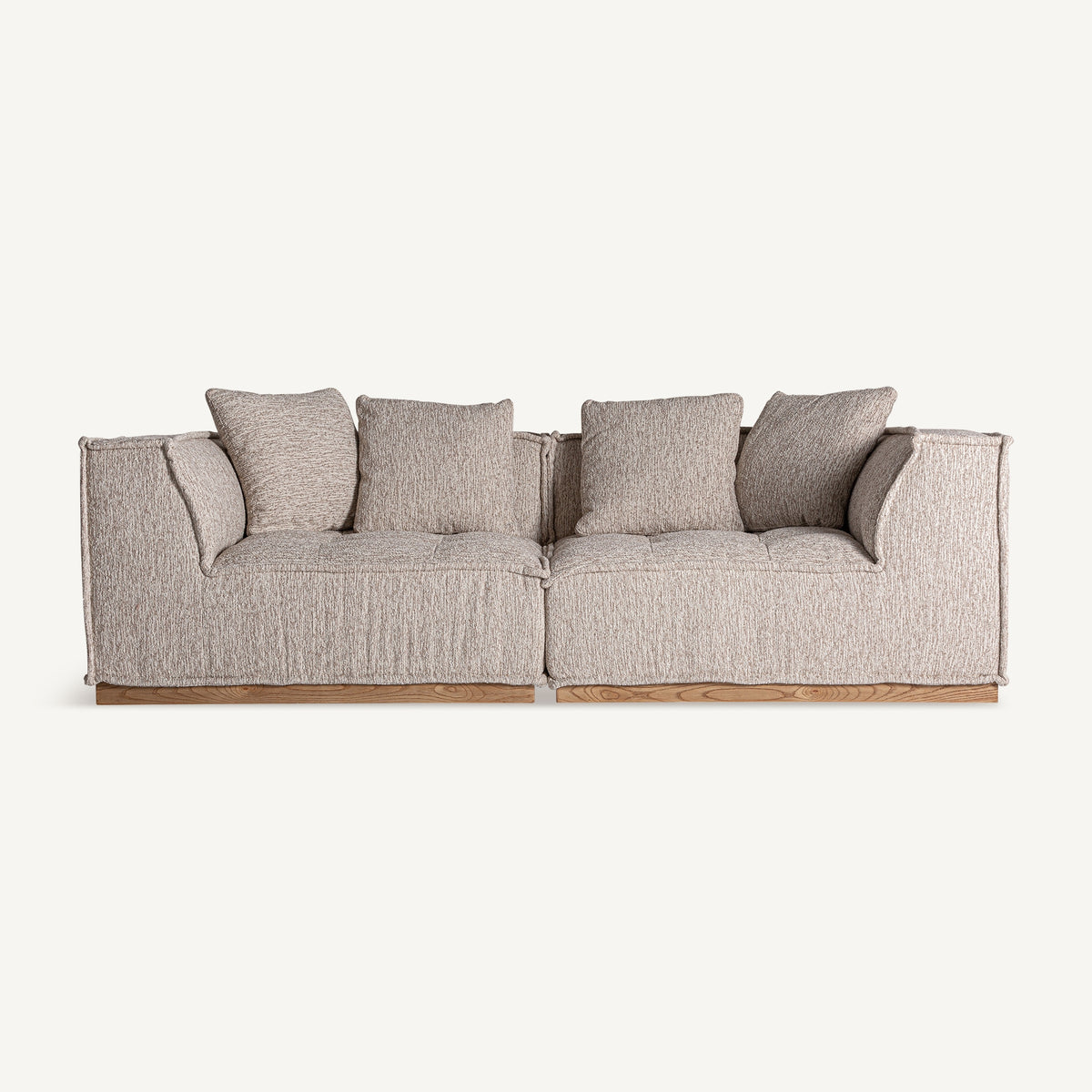 Sofá Vittel — Poliéster beige