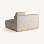 Sofá Vittel — Poliéster beige jaspeado