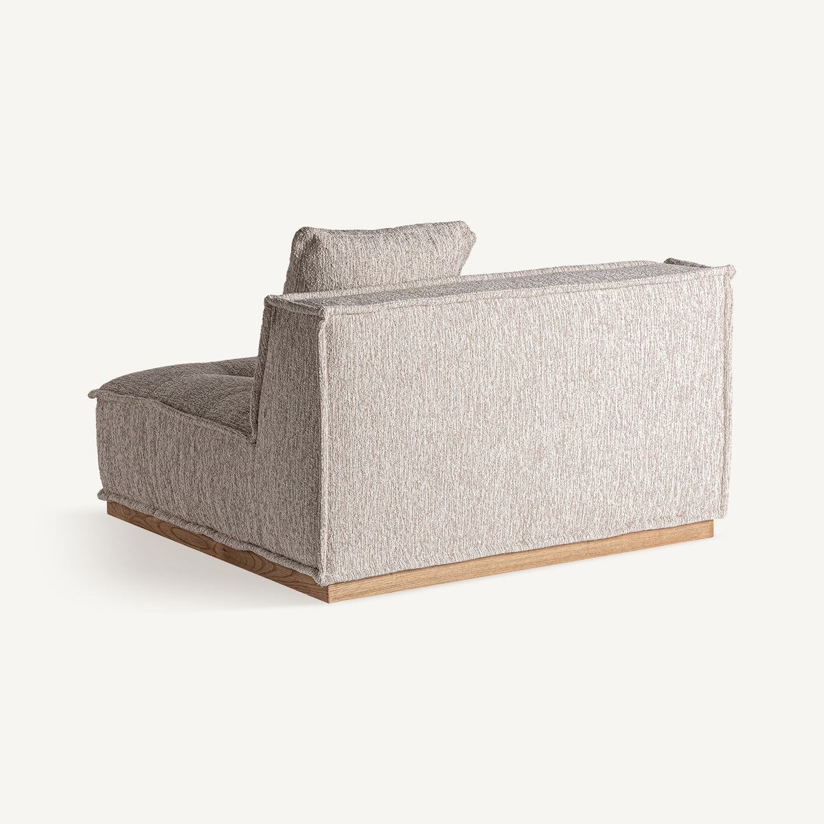Sofá Vittel — Poliéster beige jaspeado