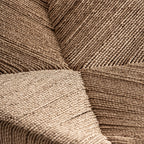 Taburete Agia — Madera de teca marrón