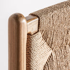 Taburete Agia — Madera de teca marrón