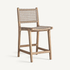 Taburete Beardon — Madera de teca marrón
