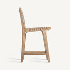 Taburete Beardon — Madera de teca marrón