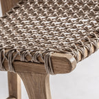 Taburete Beardon — Madera de teca marrón