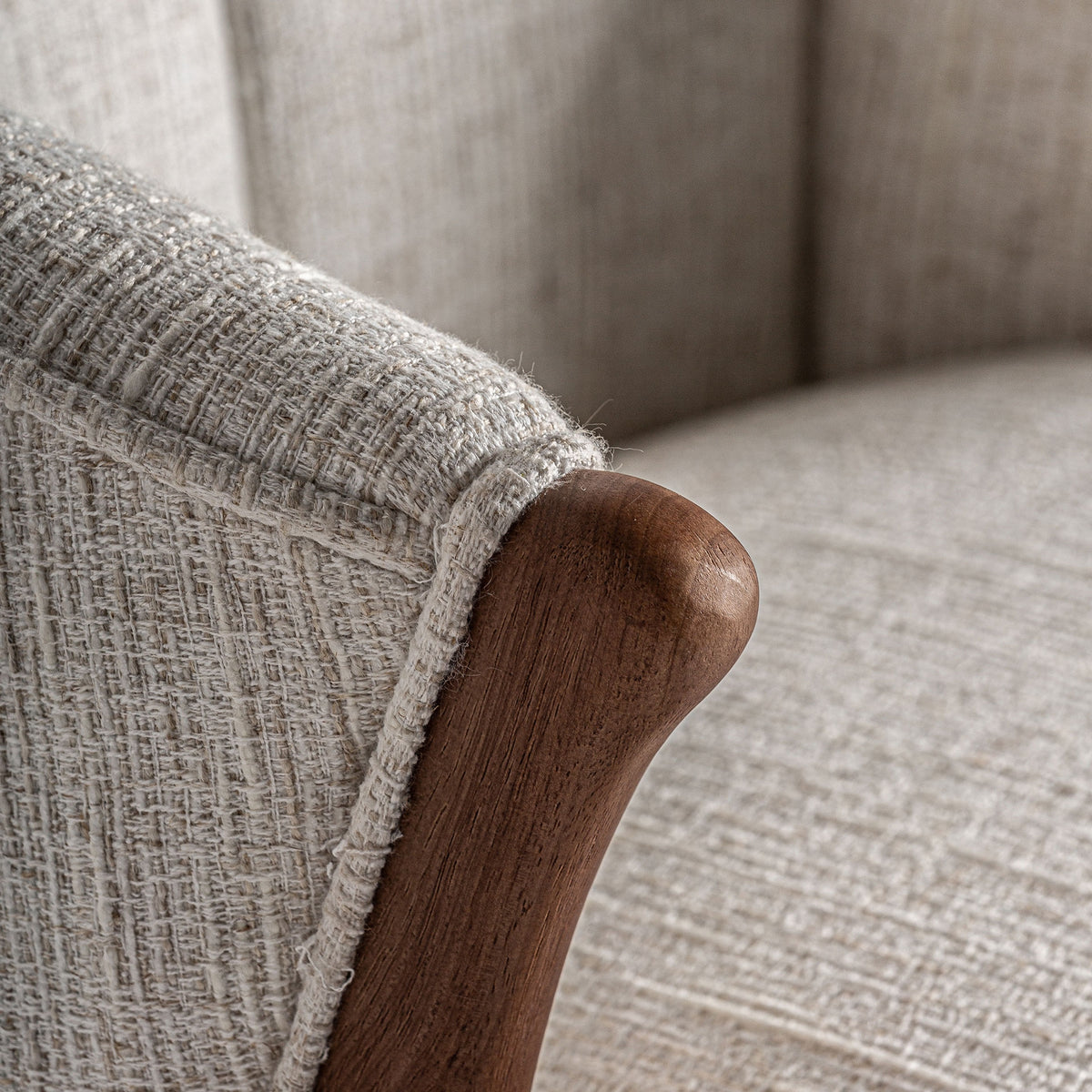 Taburete Douze — Madera de caucho marrón