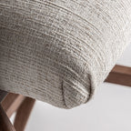 Taburete Douze — Madera de caucho marrón