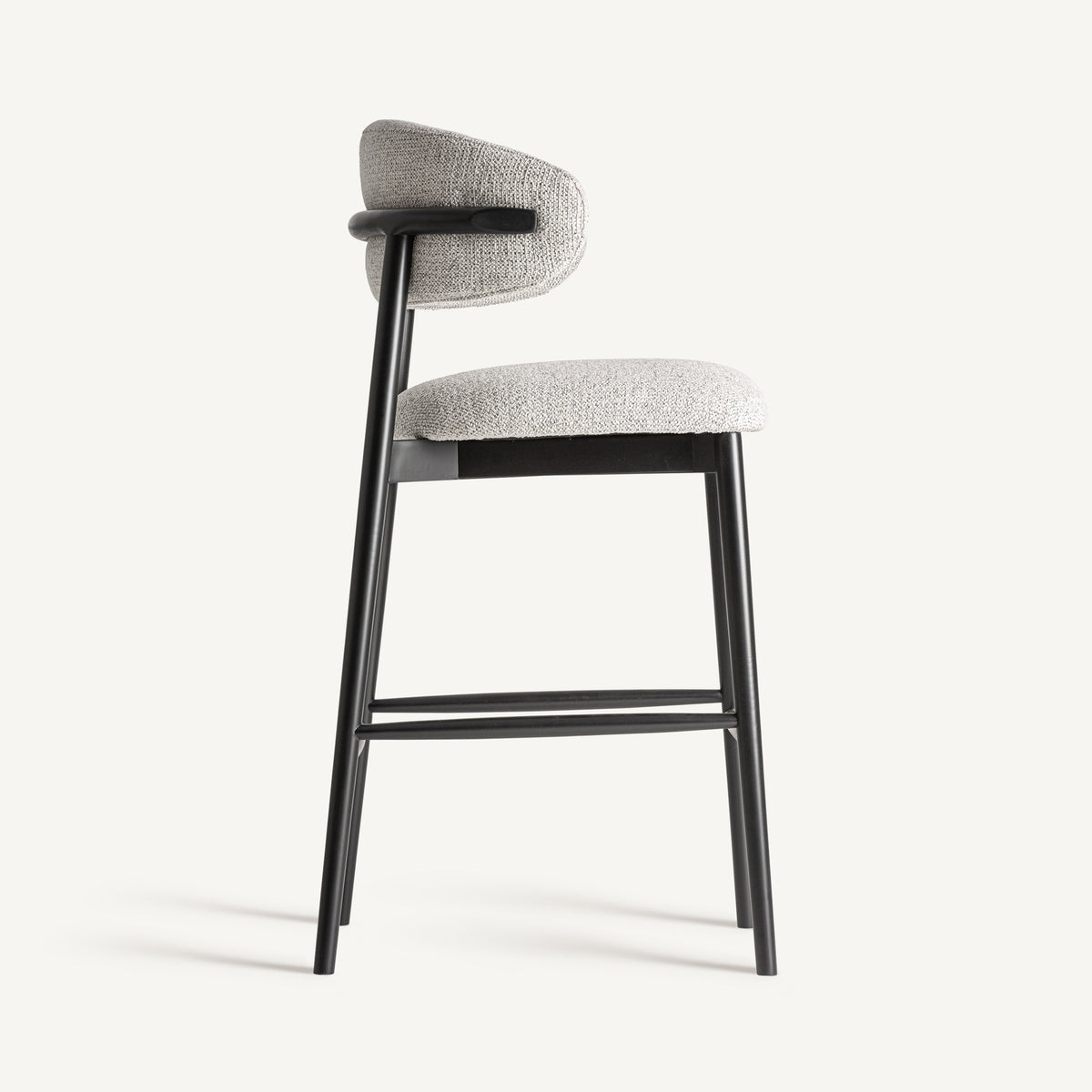 Taburete Erlec — Madera de fresno negro