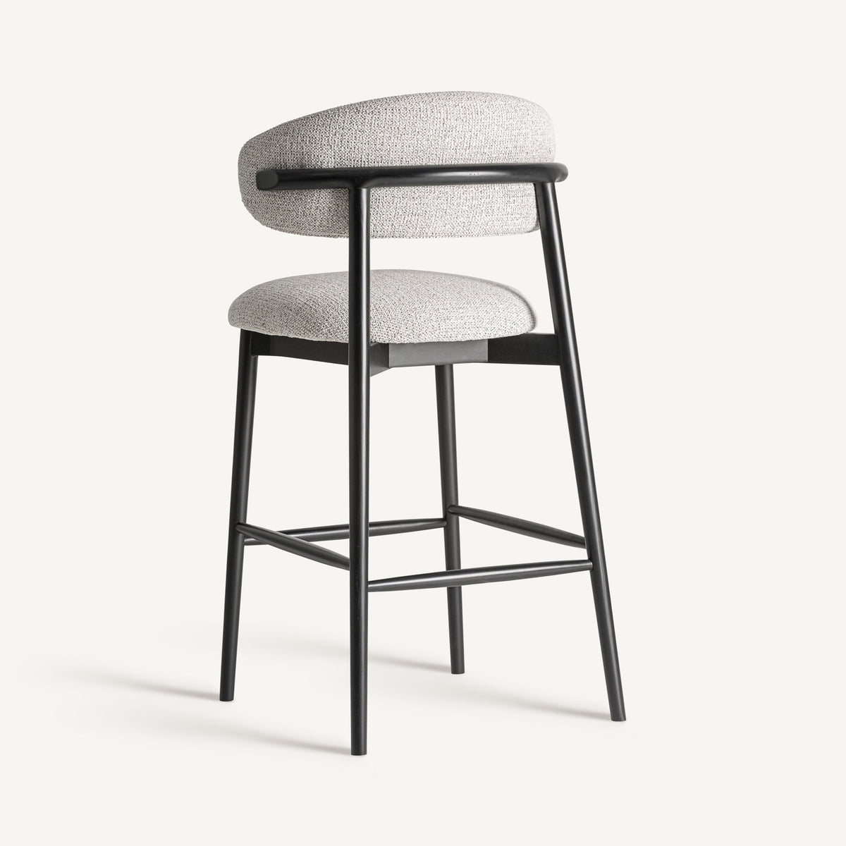 Taburete Erlec — Madera de fresno negro