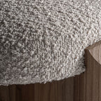 Taburete Jacquard — Madera de olmo marrón claro