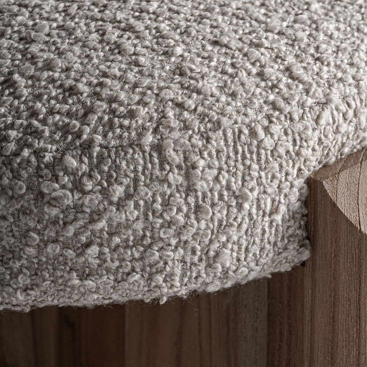 Taburete Jacquard — Madera de olmo marrón claro