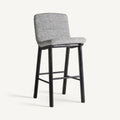 Taburete Jacquard — Madera de olmo negro