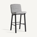 Taburete Jacquard — Madera de olmo negro