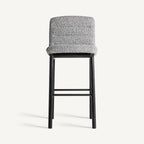 Taburete Jacquard — Madera de olmo negro