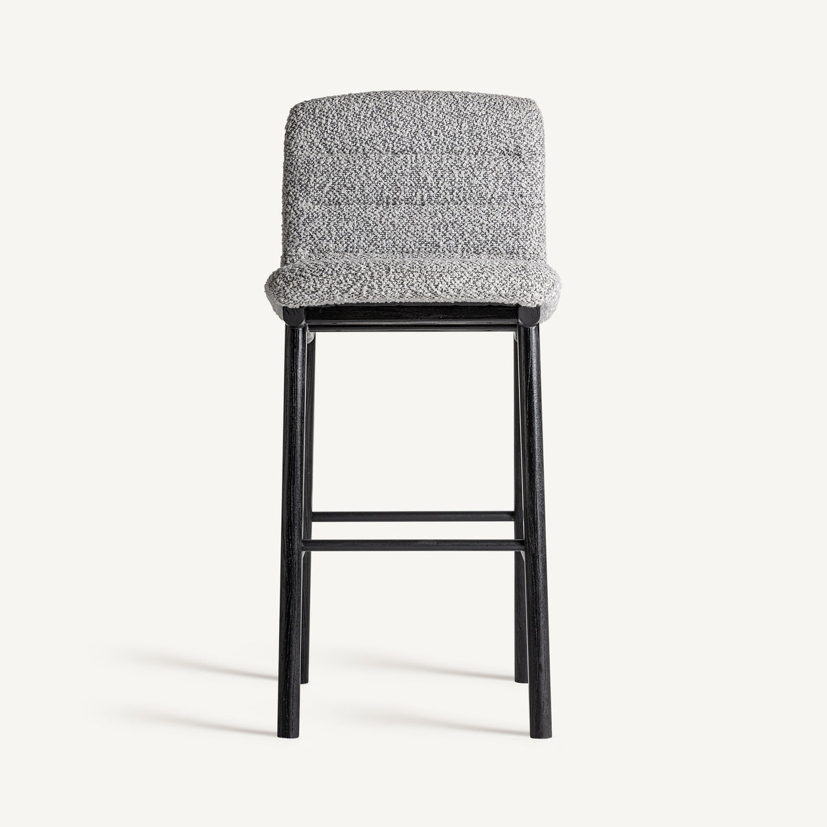 Taburete Jacquard — Madera de olmo negro