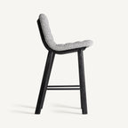 Taburete Jacquard — Madera de olmo negro
