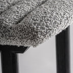 Taburete Jacquard — Madera de olmo negro