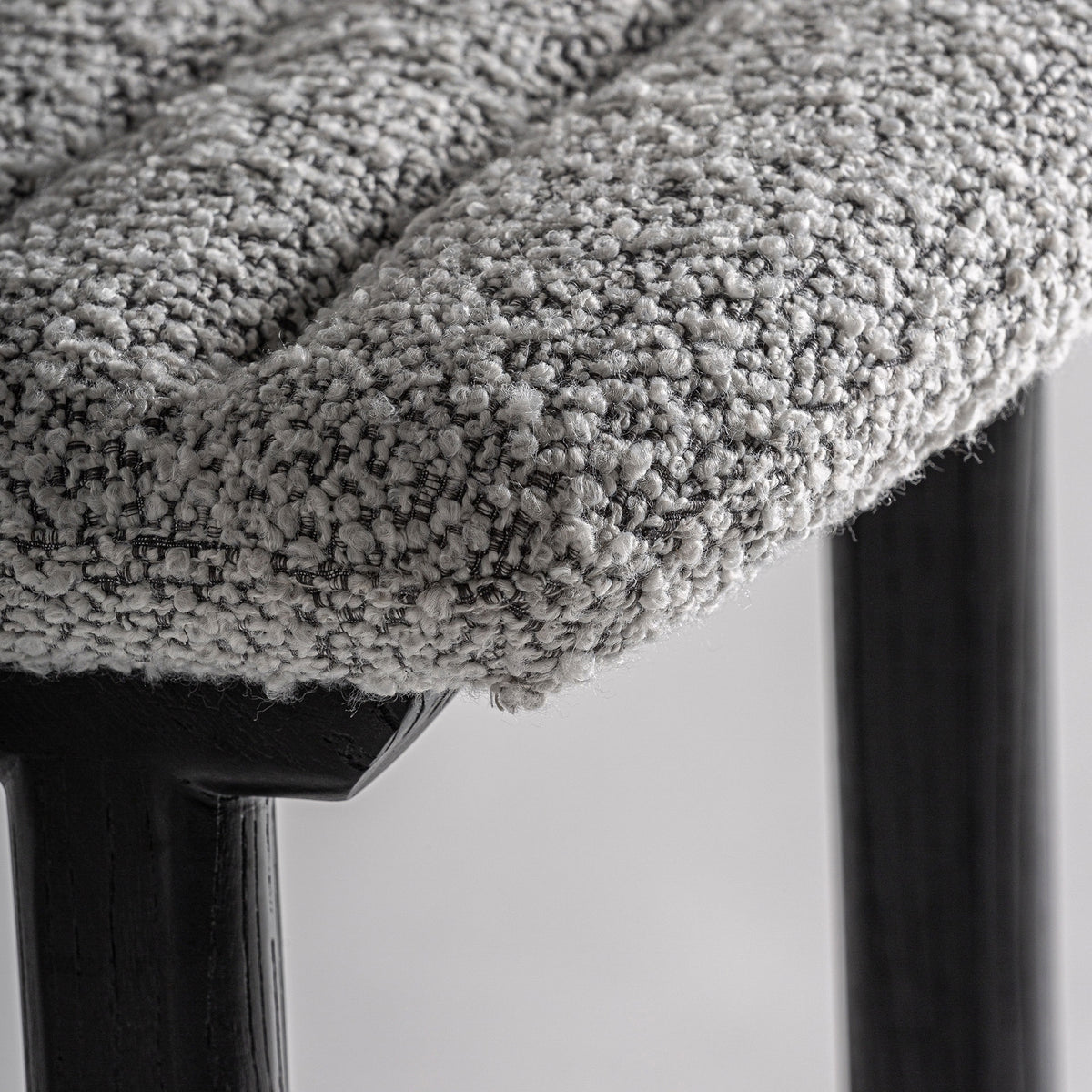 Taburete Jacquard — Madera de olmo negro