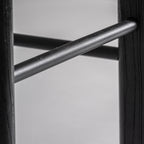 Taburete Jacquard — Madera de olmo negro