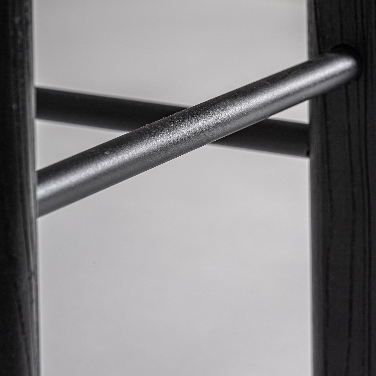 Taburete Jacquard — Madera de olmo negro