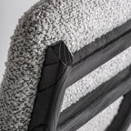 Taburete Jacquard — Madera de olmo negro