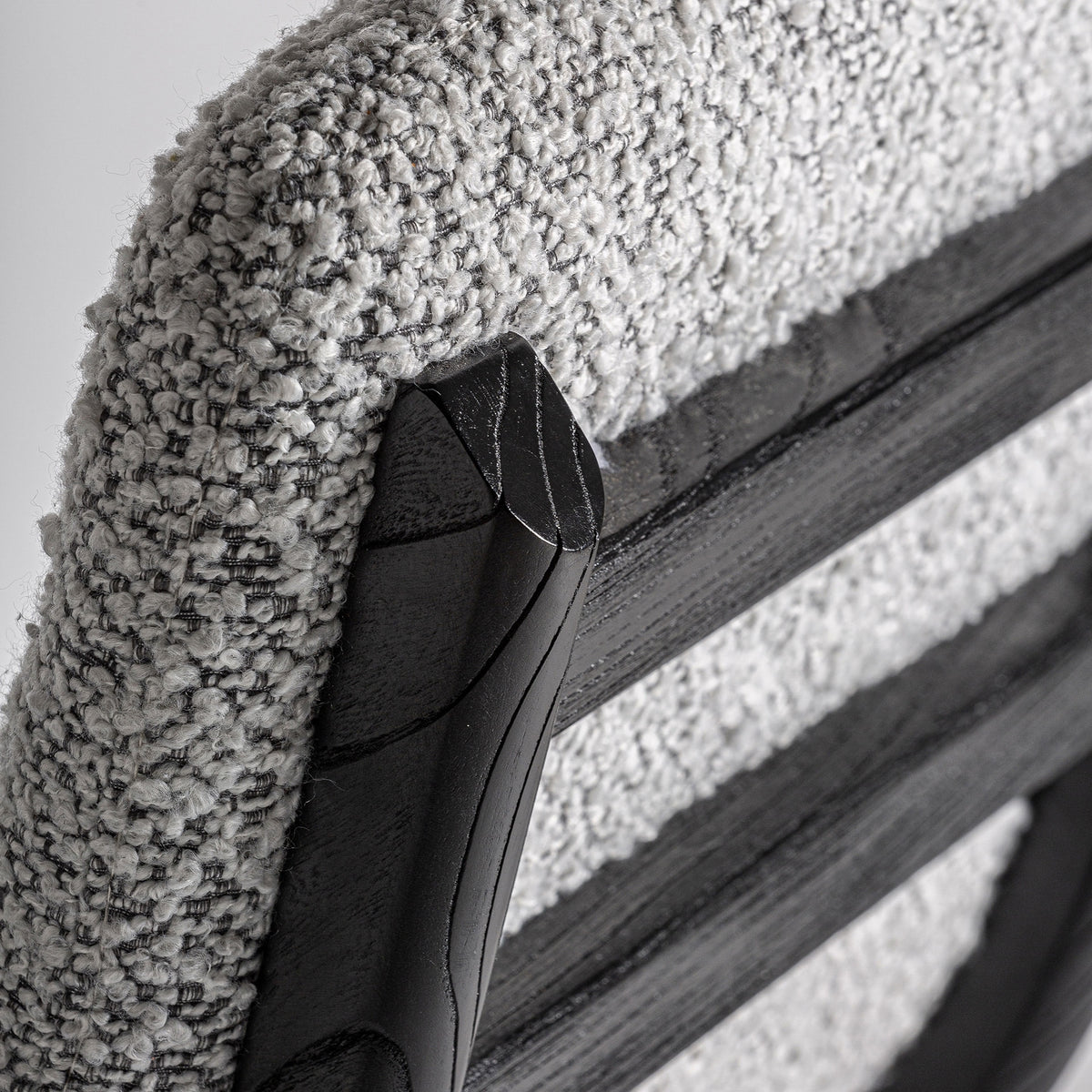 Taburete Jacquard — Madera de olmo negro