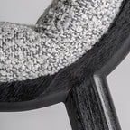 Taburete Jacquard — Madera de olmo negro