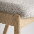 Taburete Namur — Madera de fresno marrón claro