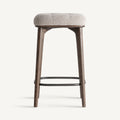 Taburete Zemst — Poliéster beige