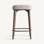 Taburete Zemst — Poliéster beige