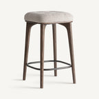 Taburete Zemst — Poliéster beige