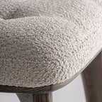 Taburete Zemst — Poliéster beige