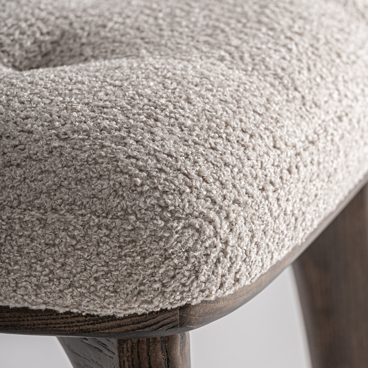 Taburete Zemst — Poliéster beige