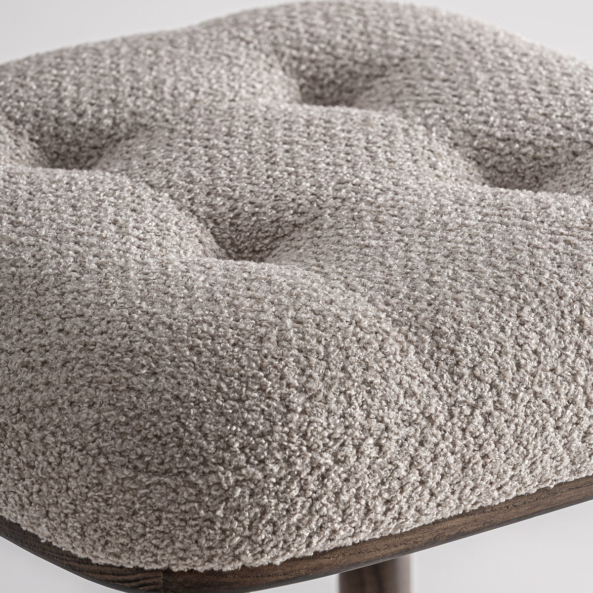Taburete Zemst — Poliéster beige