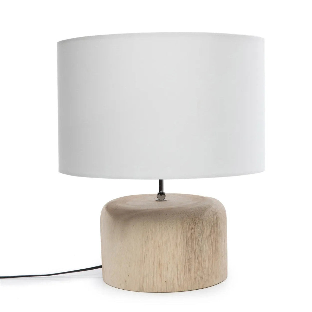Lámpara de sobremesa Teak Wood Base