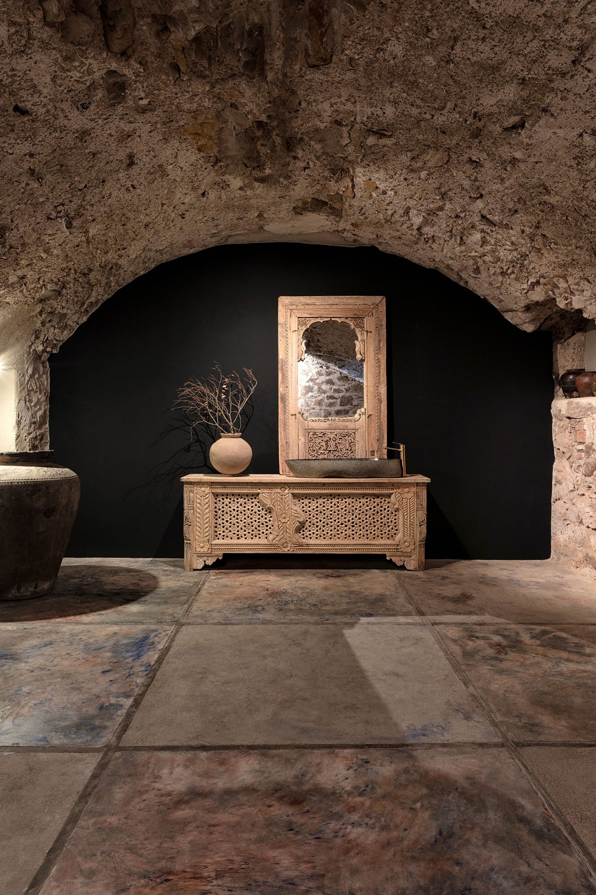 Tinaja Colmberg — Terracota marrón envejecido