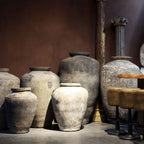 Tinaja Geslau — Terracota marrón envejecido