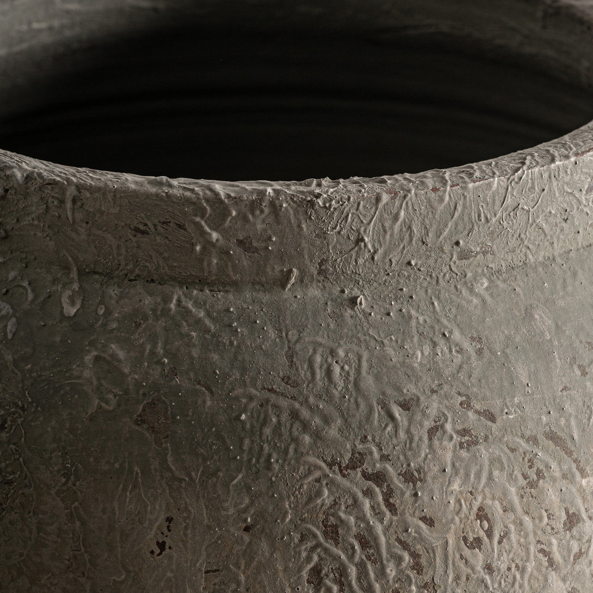 Tinaja Nadia — Terracota gris rugoso