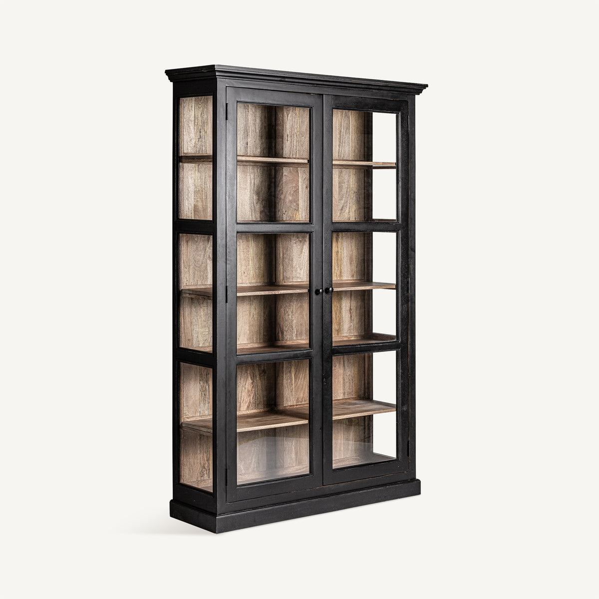 Vitrina Bavay — Madera de mango negro