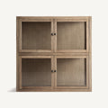 Vitrina Bern — Madera de olmo marrón