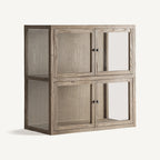 Vitrina Bern — Madera de olmo marrón