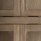 Vitrina Bern — Madera de olmo marrón