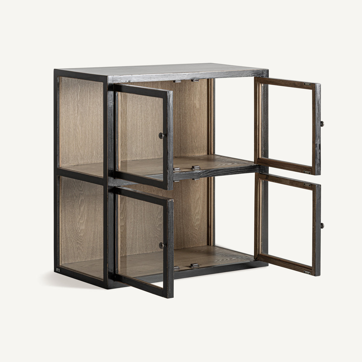 Vitrina Bern — Madera de olmo negro