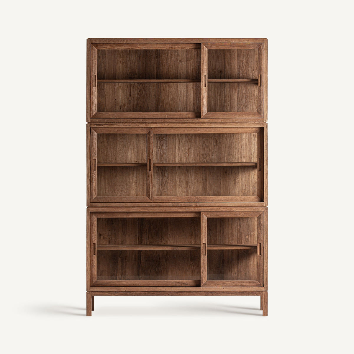 Vitrina Broich — Madera de teca marrón